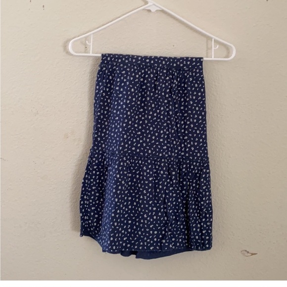 Brandy Melville Skirts Brandy Melville Navy Blue Floral Izzy Skirt